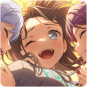 ３輪の花、笑顔咲く