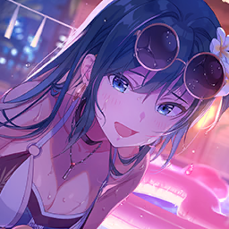 ネオン煌めくナイトプール